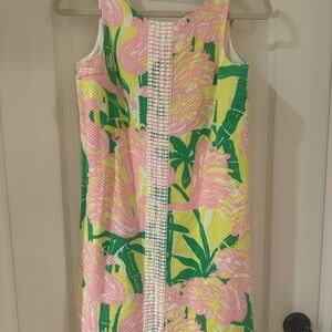 Lilly Pulitzer for Target Pink and Green Textured Shift Dress